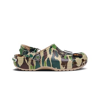 Crocs Classic Clog A Bathing Ape ABC Camo Green 209627-212