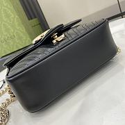 Gucci Marmont Mini Top Handle Bag 'Black' 17x13x6cm - 6