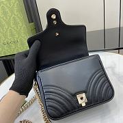 Gucci Marmont Mini Top Handle Bag 'Black' 17x13x6cm - 4