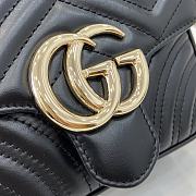 Gucci Marmont Mini Top Handle Bag 'Black' 17x13x6cm - 2