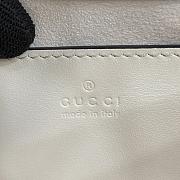 Gucci Marmont Mini Top Handle Bag - white color 17x13x6cm - 2