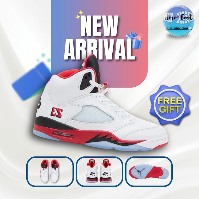 Air Jordan 5 Retro Fire Red Black Tongue (2025) HQ7978-101 - 1