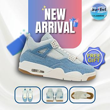 Air Jordan 4 Retro TEX Denim Worn Blue (Women's) IB6716-100