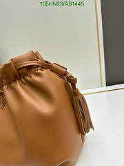 Prada Nappa Leather Shoulder Bag - Brown 24*25*11cm - 5