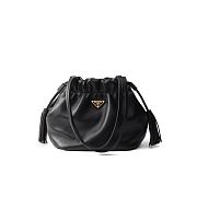 Prada Nappa Leather Shoulder Bag - Black 24*25*11cm - 1