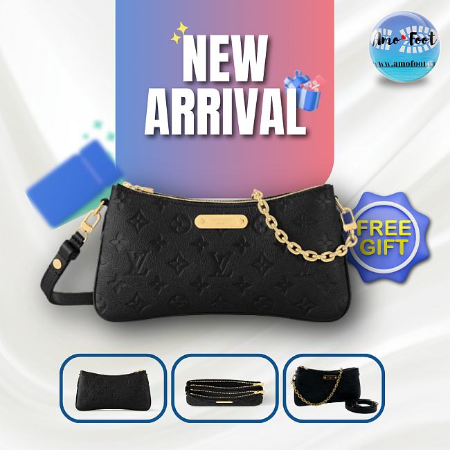 Louis Vuitton Liv Pochette Black 13.5 x 6.5 x 24.5 cm - 1