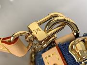 Louis Vuitton x Takashi Murakami Cherry Pochette Accessoires Denim Monogram 13x4x22cm - 5