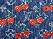 Louis Vuitton x Takashi Murakami Cherry Pochette Accessoires Denim Monogram 13x4x22cm - 2