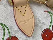 Louis Vuitton x Takashi Murakami Cherry Speedy Soft Bandouliere 30 White Monogram 30x21x17cm - 6