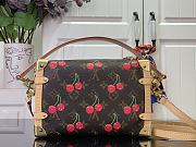 Louis Vuitton x Takashi Murakami Cherry Side Trunk MM Brown Monogram 23.5x16x8.5cm - 6