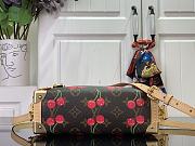 Louis Vuitton x Takashi Murakami Cherry Side Trunk MM Brown Monogram 23.5x16x8.5cm - 3
