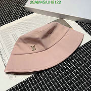 LV bucket hat 01 - pink color  - 6
