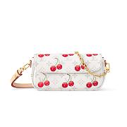 Louis Vuitton x Takashi Murakami Cherry Wallet On Chain Ivy White Monogram 23.5x12x4.3cm - 1