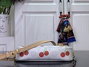 Louis Vuitton x Takashi Murakami Cherry Wallet On Chain Ivy White Monogram 23.5x12x4.3cm - 4
