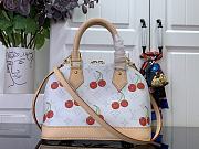 Louis Vuitton x Takashi Murakami Cherry Alma BB White Monogram 23.5x11.5x17.5cm - 5