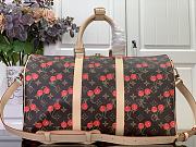 Louis Vuitton x Takashi Murakami Cherry Keepall Bandouliere 45 Brown Monogram 45x27x20cm - 4