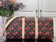 Louis Vuitton x Takashi Murakami Cherry Keepall Bandouliere 45 Brown Monogram 45x27x20cm - 3