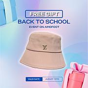 LV bucket hat 01 - pink color  - 1