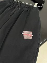 Balenciaga Logo cotton fleece shorts - 5