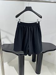 Balenciaga Logo cotton fleece shorts - 4