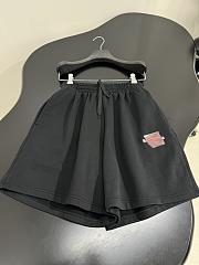 Balenciaga Logo cotton fleece shorts - 3