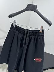 Balenciaga Logo cotton fleece shorts - 2