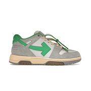 OFF-WHITE Out Of Office OOO Low Tops Light Grey Green OMIA189S24LEA0110555 - 1