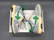 OFF-WHITE Out Of Office OOO Low Tops Light Grey Green OMIA189S24LEA0110555 - 4