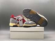 OFF-WHITE Out Of Office OOO Low Tops Light Grey Red OMIA189S24LEA0110525 - 4