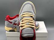 OFF-WHITE Out Of Office OOO Low Tops Light Grey Red OMIA189S24LEA0110525 - 2