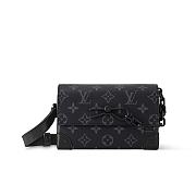 Louis Vuitton Steamer Wearable Wallet Black 18x11x6.5cm - 1