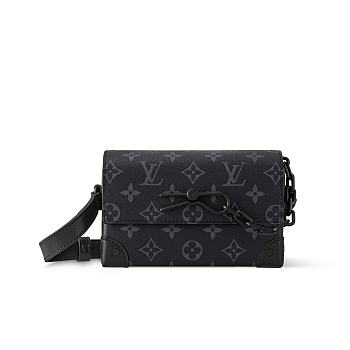 Louis Vuitton Steamer Wearable Wallet Black 18x11x6.5cm
