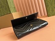 GG Marmont continental wallet in Black Leather 19x10.5x2cm - 4