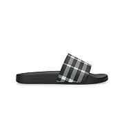 Burberry - Check Black Slides - 1