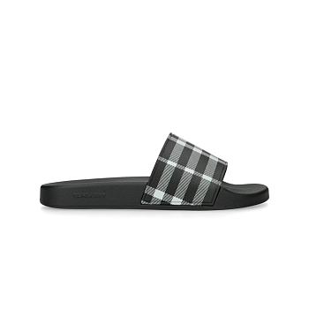 Burberry - Check Black Slides