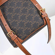 Celine Backpack Folco Mini Triomphe Tan 17x20x10cm - 2