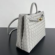 Bottega Veneta Andiamo 'Sterling' 32.5x24x12cm - 4