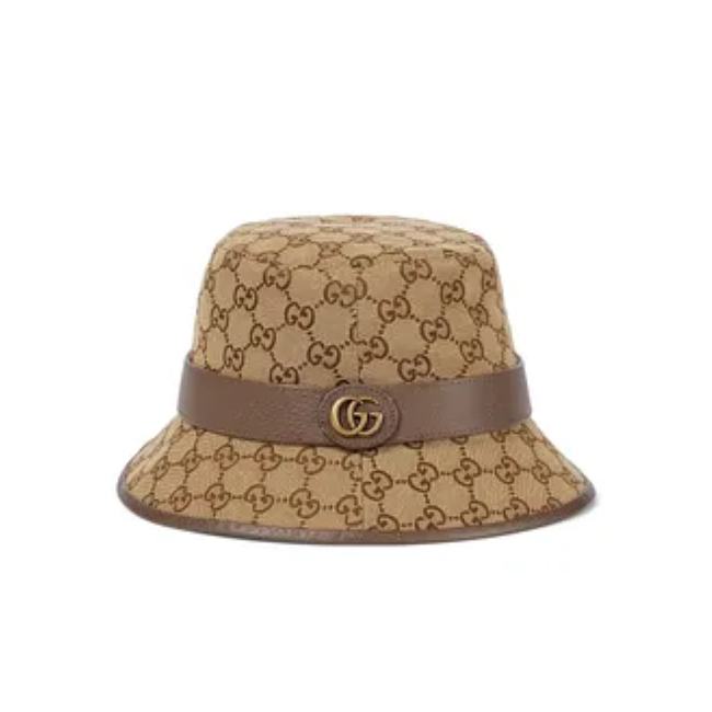 Gucci GG Canvas Fedora Beige/Brown - 1