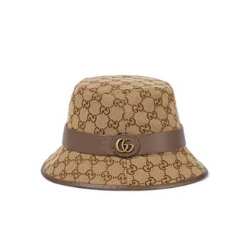 Gucci GG Canvas Fedora Beige/Brown