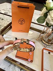 Hermes H700001F0 Clic Clac H Bracelet PM Pink Gold 134551172 - 4