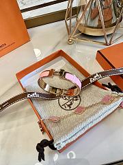 Hermes H700001F0 Clic Clac H Bracelet PM Pink Gold 134551172 - 5