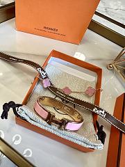 Hermes H700001F0 Clic Clac H Bracelet PM Pink Gold 134551172 - 2