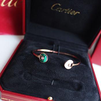 Cartier Amulette DE green/white color bracelet
