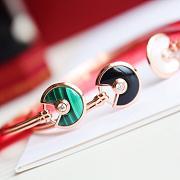 Cartier Amulette DE green/white color bracelet - 4