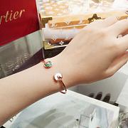 Cartier Amulette DE green/white color bracelet - 3
