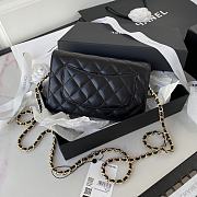 Chanel Wallet on chain WOC Black Lambskin 19cm - 6