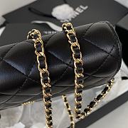 Chanel Wallet on chain WOC Black Lambskin 19cm - 5