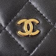 Chanel Wallet on chain WOC Black Lambskin 19cm - 4