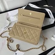 Chanel Wallet on chain WOC beige Lambskin 19cm - 2