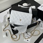 Chanel Wallet on chain WOC white Lambskin 19cm - 1